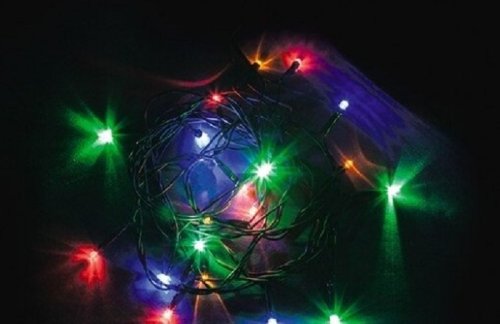 Гирлянда светодиодная "Шнур" Feron CL02 20LED 1,2Вт Многоцветная (RGB) IP20 20 диодов 2м картинка 